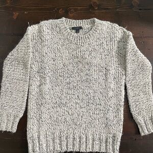 J.Crew Women’s Marled Ivory Crewneck Sweater